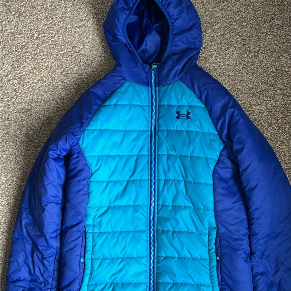 Under Armour Youth Large Blue Quilted Jacket